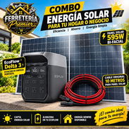 combos energético EcoFlow con panel y cable - Img 57797179