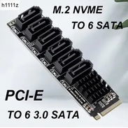Adaptador para M.2 NMVE a 6 puertos SATA III - Img 56130087