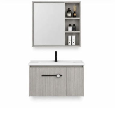 mueble de baño con su espejo y todo - Img 123038456