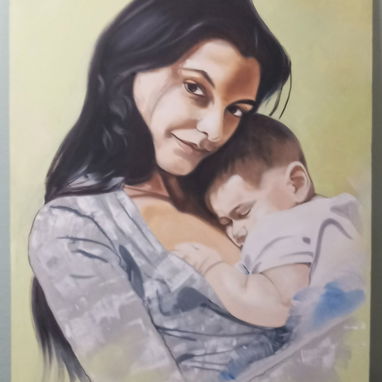 RETRATOS en oleo sobre lienzo por encargo. - 2/2