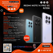 💲300💲 XIAOMI REDMI NOTE 14 PRO 5G 8/256. MENSAJERÍA CON FACTURA Y GARANTÍA. TLF 54833699 - Img 50481938