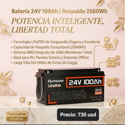 Baterías de 12v, 12.8v, 24v y 25.6v de 100ah y 200ah, variedad de modelos (para inversores y sistemas solares) - Img 56345890