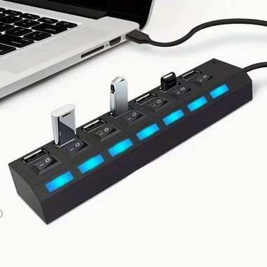 Hub USB 3.0 – 7 Puertos con Switch | videojuegoshabana.com - Img 122583627