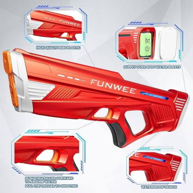 Juguete Pistola de Agua Eléctrica para Niños y Adultos – Roja 55 usd - 2/6