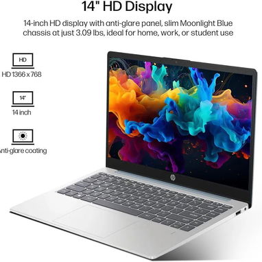 📞53884600.🎇 HP Laptop con pantalla HD de 14 pulgadas🎇 Mensajería disponible.🚴 - Img 120119048
