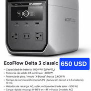 La Habana. 53584876 o 76471065 *Ecoflow Delta 3 Classic........$650 USD *Ecoflow Delta 3........680 USD Mensajería por - Img 57892054