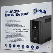 /BACKUP / UPS 1000 VA 600 W 110V +2 BATERÍAS DE 12V 7AH NUEVO EN SU CAJA - Img 57379741
