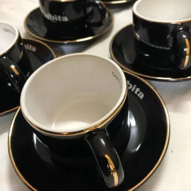 ☕️Juegos de 6 tazas Cubitas de café con 6 platillos /35 usd☕️ - Img 121367614