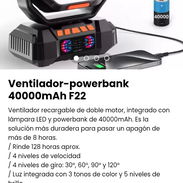 Ventilador-powerbank 40.000 mAh. Nuevo - Img 51805483