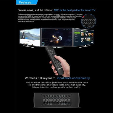 🎮🖱️ Control Remoto Air Mouse MX3 Pro – Todo en Uno para tu Smart TV y TV Box - Img 115111417