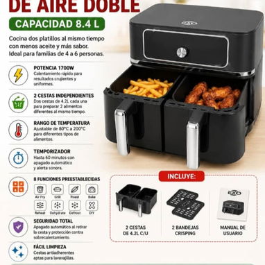 Freidoras de aire (al vapor) sin aceite, tenemos otros modelos - 6/9