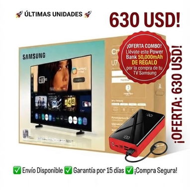 Opción 1 — Más llamativa (la que usaría) 📺🔥 OFERTA COMBO SAMSUNG + POWER BANK GRATIS 🔥📺 - Img 127017754