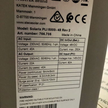 KIT DE ENERGIA PANEL SOLAR - INVERSOR 5KW PARA MONTAR EN SU CASA (55108123) - Img 121759131