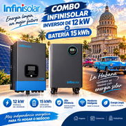 Kit solar de inversor infini solar de 12kw y batería de 15kw - Img 57329618