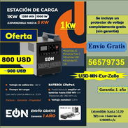 OFERTA-FG-Estación de Energía (1kw) tlf 56579735 /(USD-MN-Eur-Zelle)/Envio Gratis/Garantía 1 año - Img 54717563