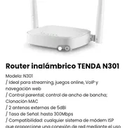 Router inalámbrico TENDA N301. Nuevo en caja a estrenar - Img 49200252