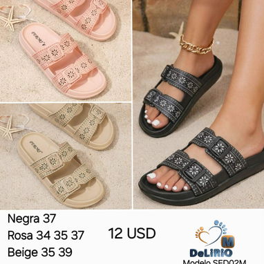 Sandalias engomadas para damas - 3/9