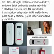 Dongle USB inalámbrico 4G LTE - Img 45672844