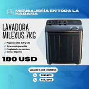 🧼 LAVADORA SEMIAUTOMÁTICA ✅ MILEXUS DE 7 KG 💲180 USD - Img 54256639