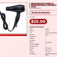 SECADOR DE CABELLO PROFESSIONAL SOKANY SK-2213 . - Img 57567050