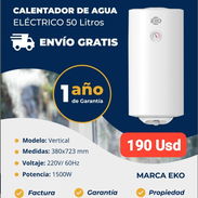 Calentador de agua eléctrico 50 Lt Eko, Garantía de 1 año, Entrega gratis para toda La Habana - Img 50691924