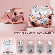 * Funda floral para AirPods Pro 3 (2025) con soporte, llavero y kit de limpieza - Img 55937679