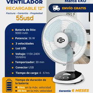 Ventilador de mesa recargable 12" - Img 55756935