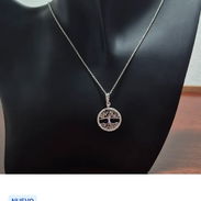 Cadena de plata con dije árbol de vida - Img 58078680