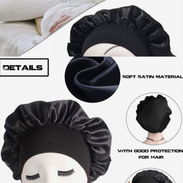 Gorro de satin para dormir cómodos no aprietan. 800cup.Color negro. Cerro. Mensajería disponible. WhatsApp al 54362494. - Img 54190626