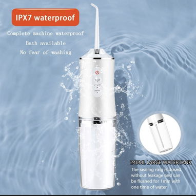 Irrigador Bucal Portátil Limpiador Dientes Eléctrico Con3 Modos & Ipx7 Impermeable recargable capacidad 200ml 54321470 - Img 96352772