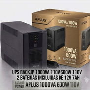 110V BACKUP 1000VA 110V 600W 2 BATERÍAS DE 12V 7AH TODO NUEVO EN SU CAJA - Img 57377052