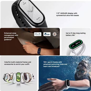 $45usd Xiaomi mi band 10 version global nueva sellada en caja color rosada - Img 118012788