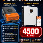 Combo solar 16.1kilos de batería + 10kilos en inversor - Img 55999180