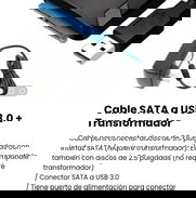Cable SATA a USB 3.0 + Transformador. Nuevo - Img 48397390