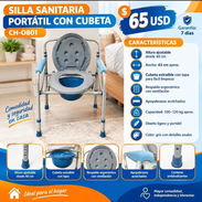 Silla sanitaria portátil con cubeta - Img 57972750
