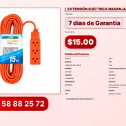 EXTENSIÓN ELÉCTRICA NARANJA 15M - Img 57027595