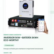 INVERSOR 5KW + BATERÍA 5KWH ECO-WORTHY - Img 56886831