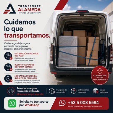 En Transporte Alameda nos encargamos de trasladar tus compras de forma rápida, segura y confiable - 2/2