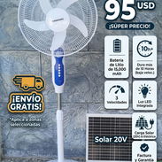 Ventilador recargable "Dawang". Factura y garantia hasta la puerta de su casa_L95*_ - Img 56484636