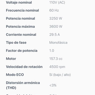 Planta eléctrica inverter - Img 122993359