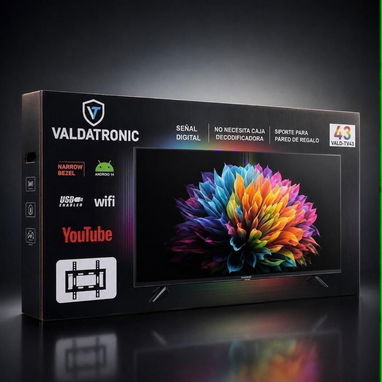 📺 ¡Smart TV de 43, 55 y 65 pulgadas! ✴️ Samsung, LG, VALDATRONIC con cajita HD interna y soporte de TV - 3/5