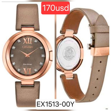 Variedad de relojes seiko coutura, citizen eco-drive, nuevos a estrenar en caja. Colores: dorado, plateado y rosa... - Img 113689123