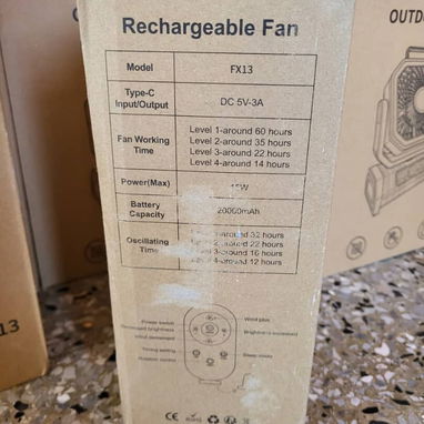 Ventilador Recargable FX13 [65] - Img 123274127