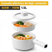 Olla Eléctrica Portátil 1.5L 600W con Cesta Vaporera y Superficie Antiadherente 🔶 Olla para Ecoflow y otras estaciones - Img 58046861