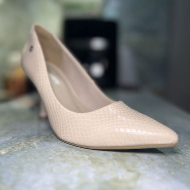 👠 TACONES VIAMARTE NUDE TEXTURA SERPIENTE (Talla 40) 👠 - 4/5