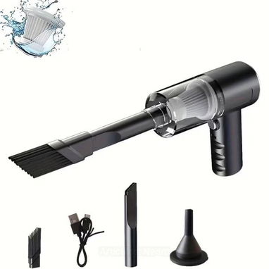 Aspiradora de mano recargable para muebles y pelo de mascotas  (En color negro y verde) Precio 20 usd - 4/4
