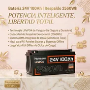 ⚠️ Los cortes de luz no avisan, pero tú sí puedes estar preparado. 🔋 Batería Humsienk LiFePO4 24V 100Ah (2560Wh / 2.56k - Img 57440312