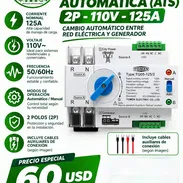 🚨🚨 Transfer Switch TOMZN 2P 125A 110V. 60usd - Img 56846080