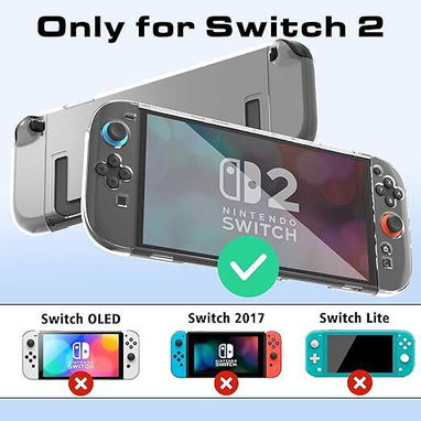 ☎️53544655 🛵 Entrega Disponible ⭐Funda transparente para Nintendo Switch 2 (2025) con agarre cómodo ⭐ - Img 121984252