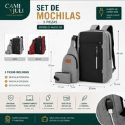 Mochila escolar set de 3 piezas - Img 57639366